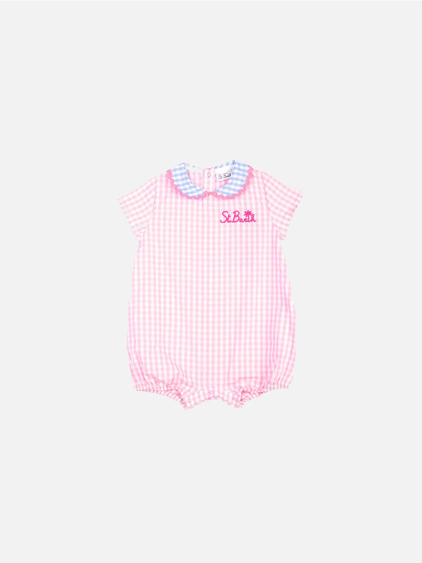 Baby cotton romper suit