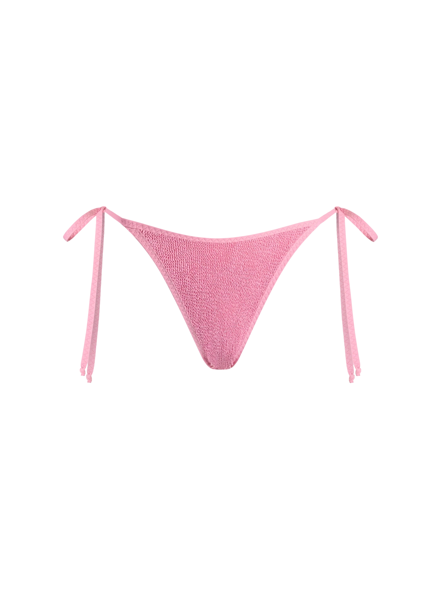 Woman crinkle cheeky swim briefs