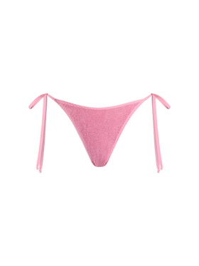 Woman crinkle cheeky swim briefs