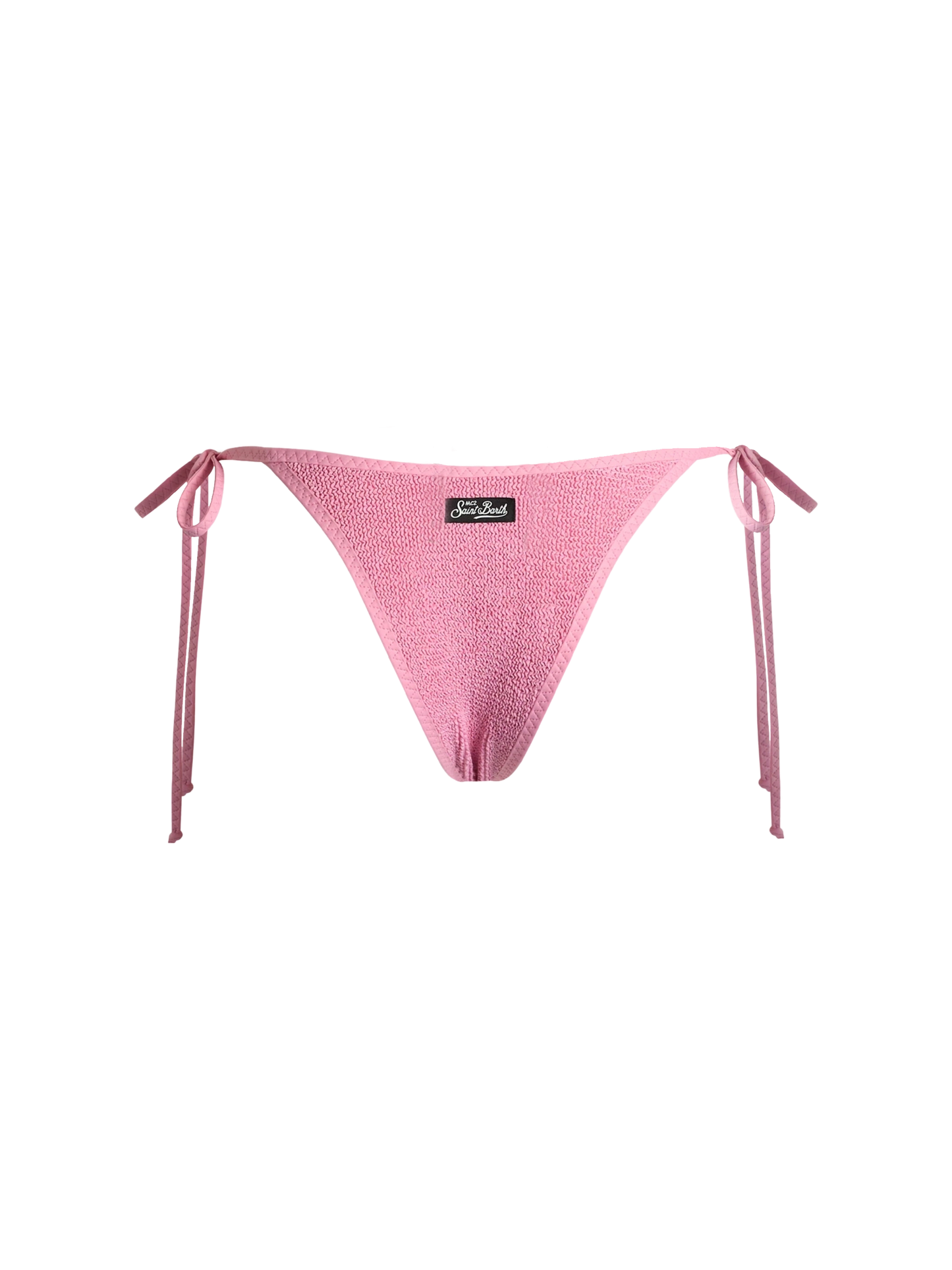Woman crinkle cheeky swim briefs