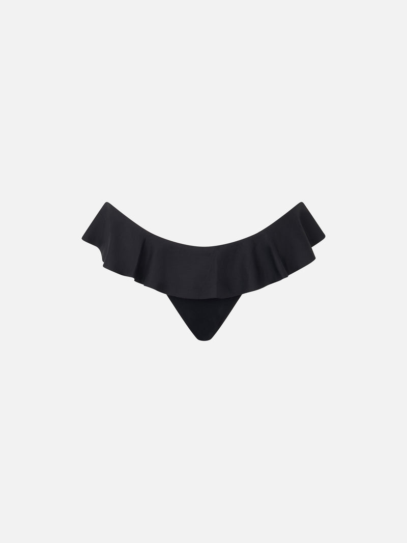 Woman cheeky swim briefs