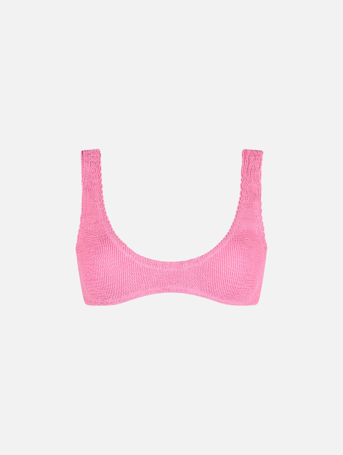 Woman pink tiny crinkle bralette Pamy