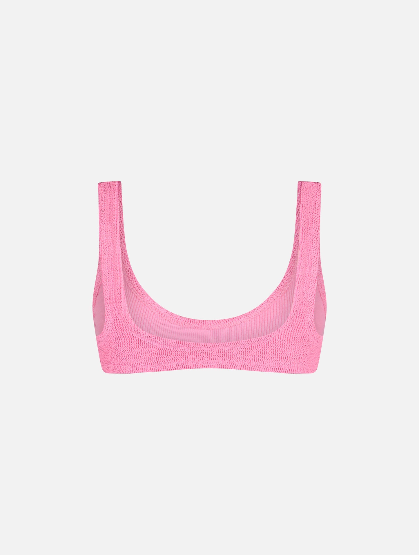 Woman pink tiny crinkle bralette Pamy