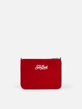 SamtHerzstepp Parisienne Sherpa Umhängetasche Clutch