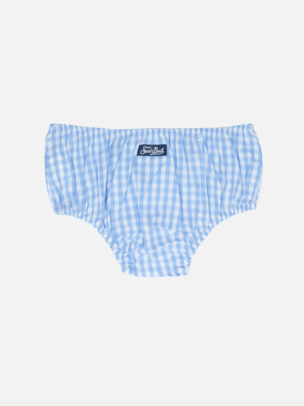 Baby-Pumphose Pimmy mit Gingham-Print