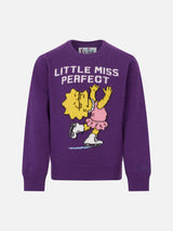 Maglia da bambina girocollo con stampa Lisa Simpson | EDIZIONE SPECIALE SIMPSON