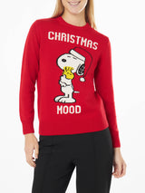 Roter Damenpullover Snoopy Christmas | Peanuts™ Sonderausgabe