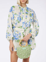 Woman floral linen playsuit Hanniel