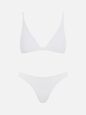 Bikini da donna a triangolo bianco