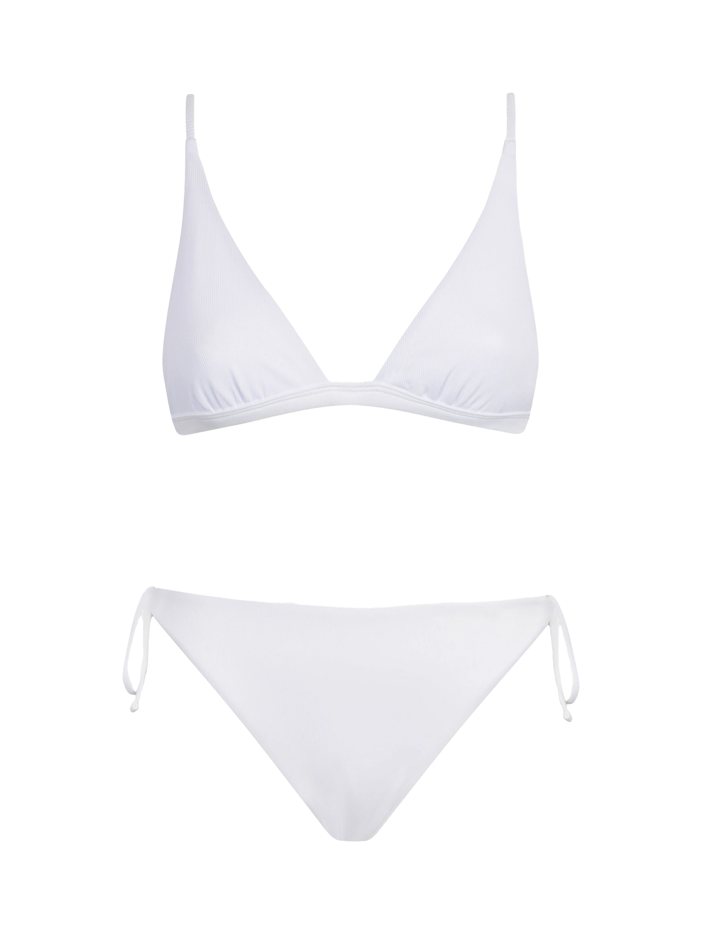 Bikini da donna a triangolo bianco
