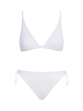 Bikini da donna a triangolo bianco