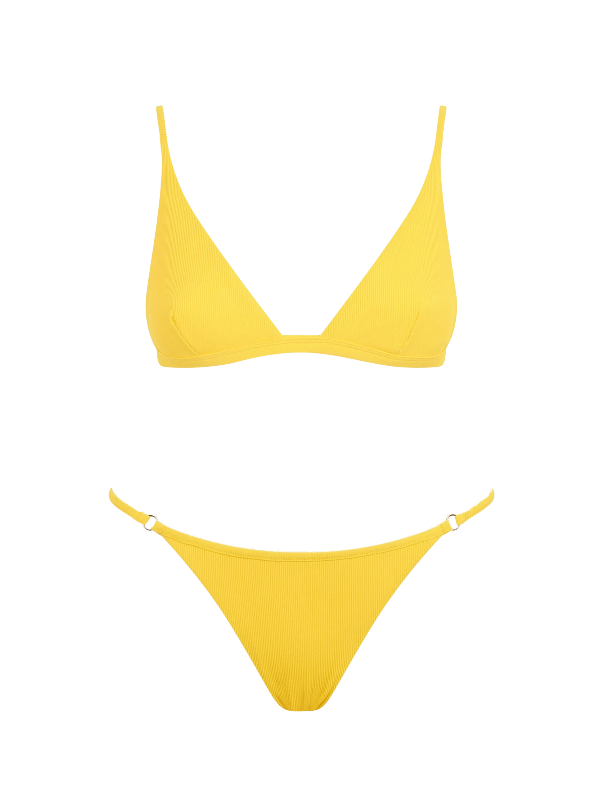 Woman yellow triangle bikini - MC2 Saint Barth