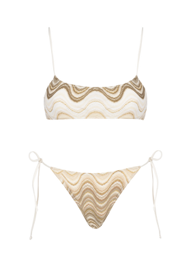 Damen-Bralette-Bikini aus Raschelstrick Sadie Marielle