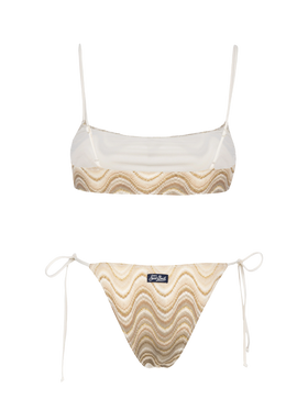 Damen-Bralette-Bikini aus Raschelstrick Sadie Marielle