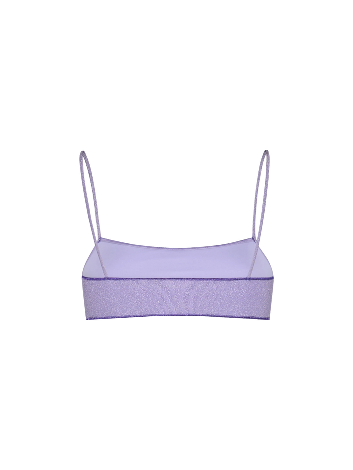 Woman lurex bralette beach top Sadie