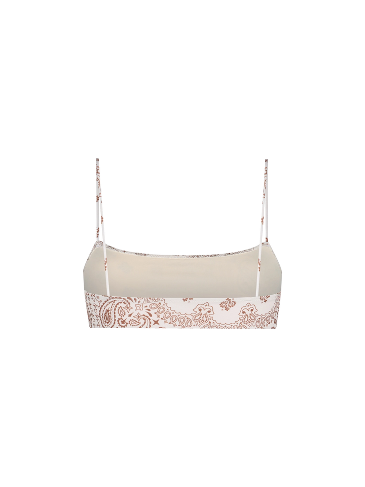 Woman bandanna bralette beach top Sadie