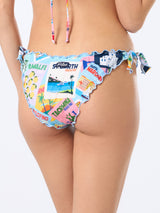 Woman postcard print triangle classic bikini Sarius