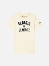 Boy t-shirt with St. Barth vs St. Moritz