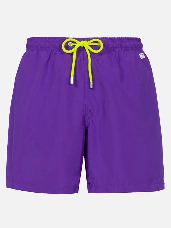 Man lightweight fabric purple swim shorts Lighting Pantone | PANTONE® SPECIAL EDITION