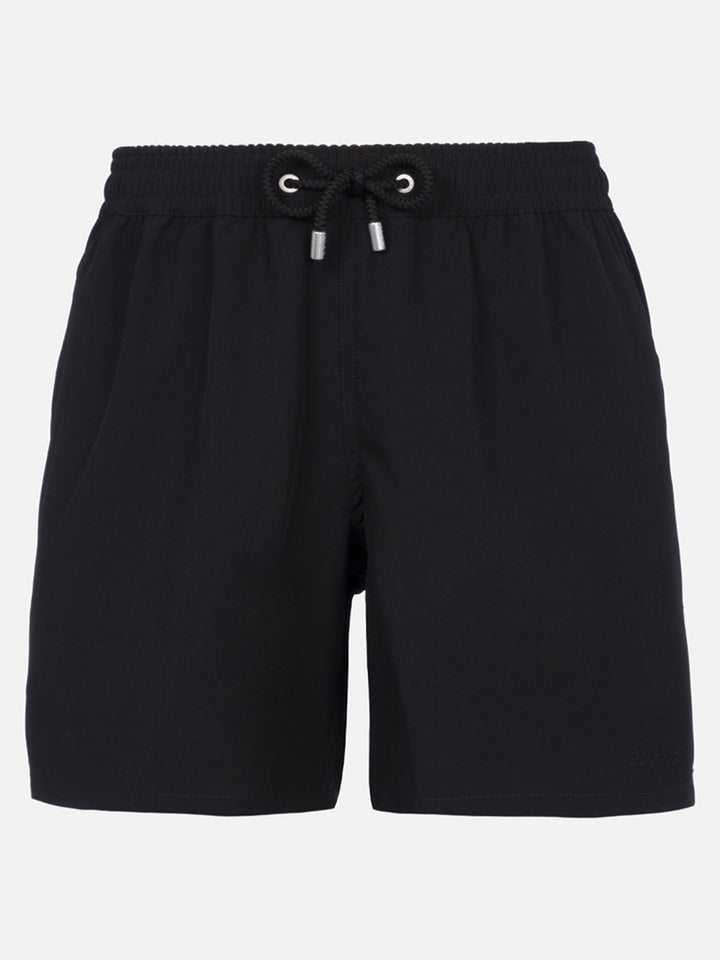 Schwarze Comfort-Badeshorts für Herren