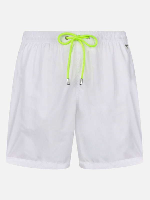 Man lightweight fabric white swim shorts Lighting Pantone | PANTONE® SPECIAL EDITION