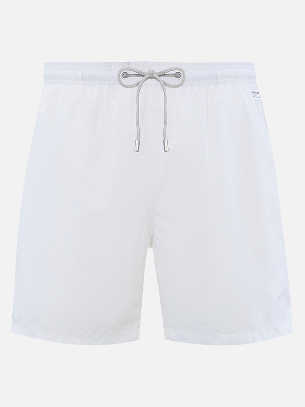 Man lightweight fabric white swim-shorts Lighting Pantone | PANTONE SPECIAL EDITION