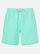 Man sage green mid-length swim shorts Patmos