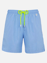 Man lightweight fabric sky blue swim-shorts Lighting Pantone | PANTONE SPECIAL EDITION