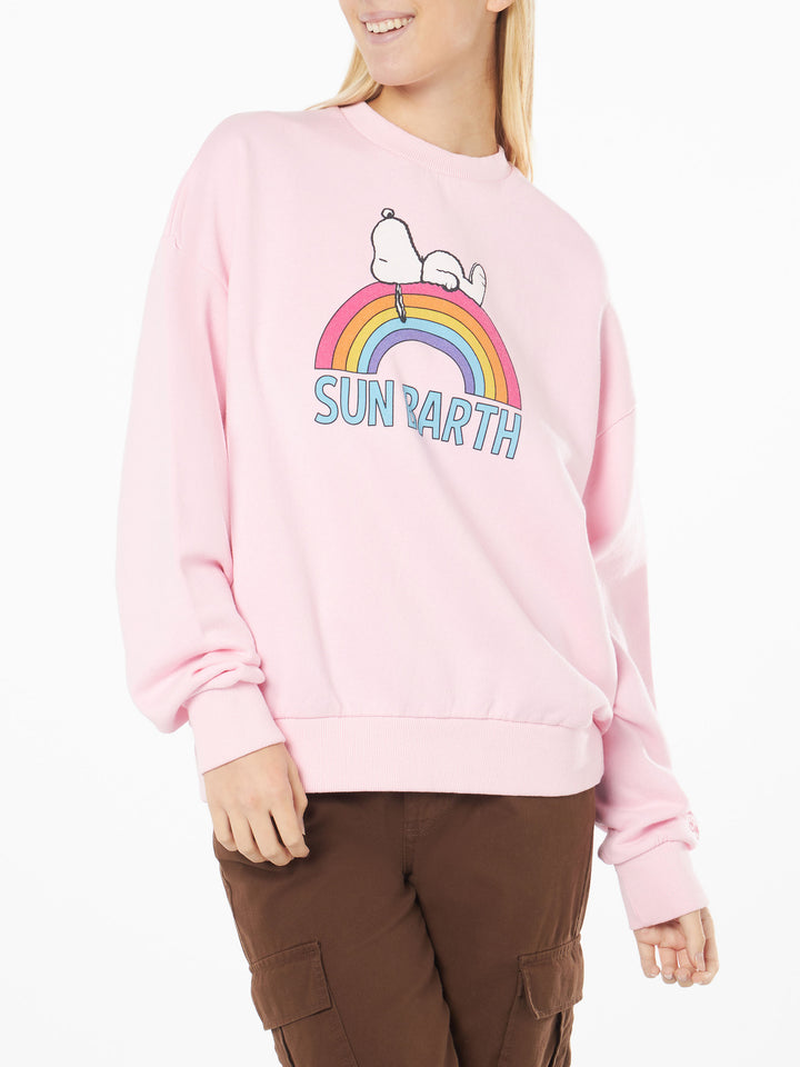 Rosa Sweatshirt für Damen mit Snoopy-Print | Peanuts® Special Edition