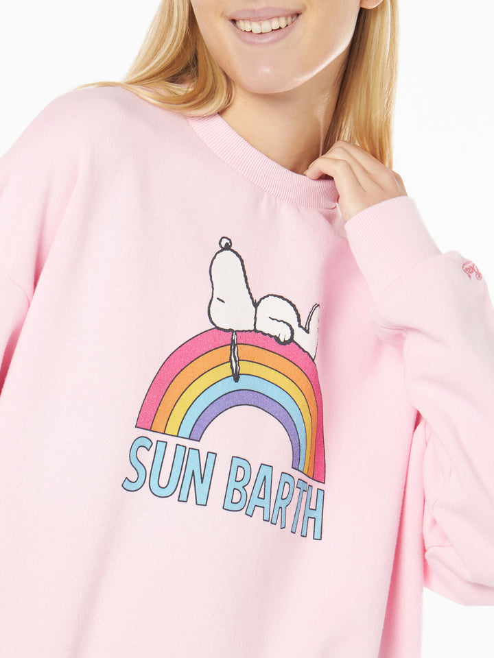Rosa Sweatshirt für Damen mit Snoopy-Print | Peanuts® Special Edition