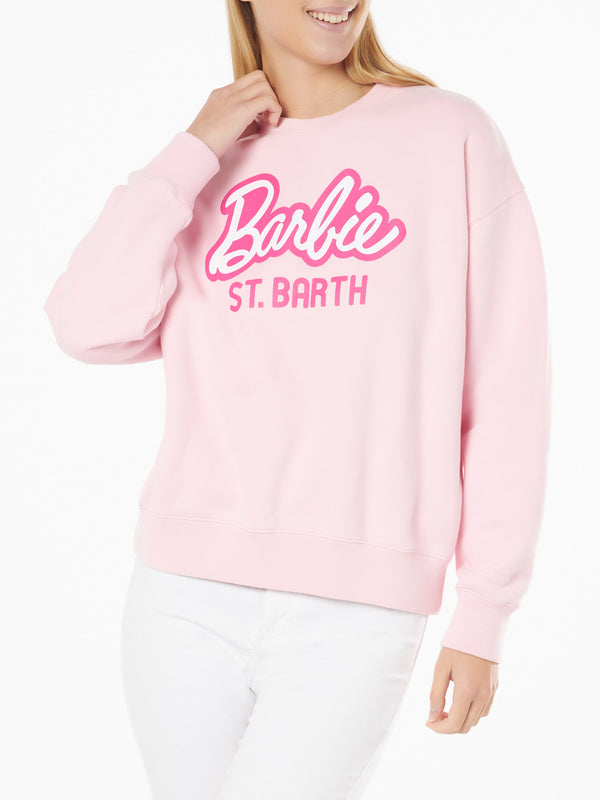 Damen-Fleece-Sweatshirt mit Barbie St. Barth-Aufdruck | BARBIE-SONDEREDITION