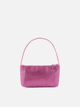 Mini bag with fuchsia rhinestones