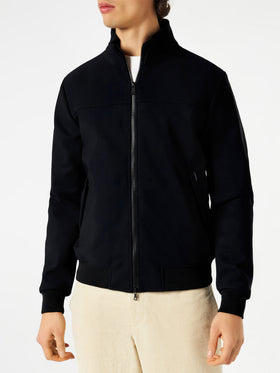 Man mid-weight black bomber jacket Traveler