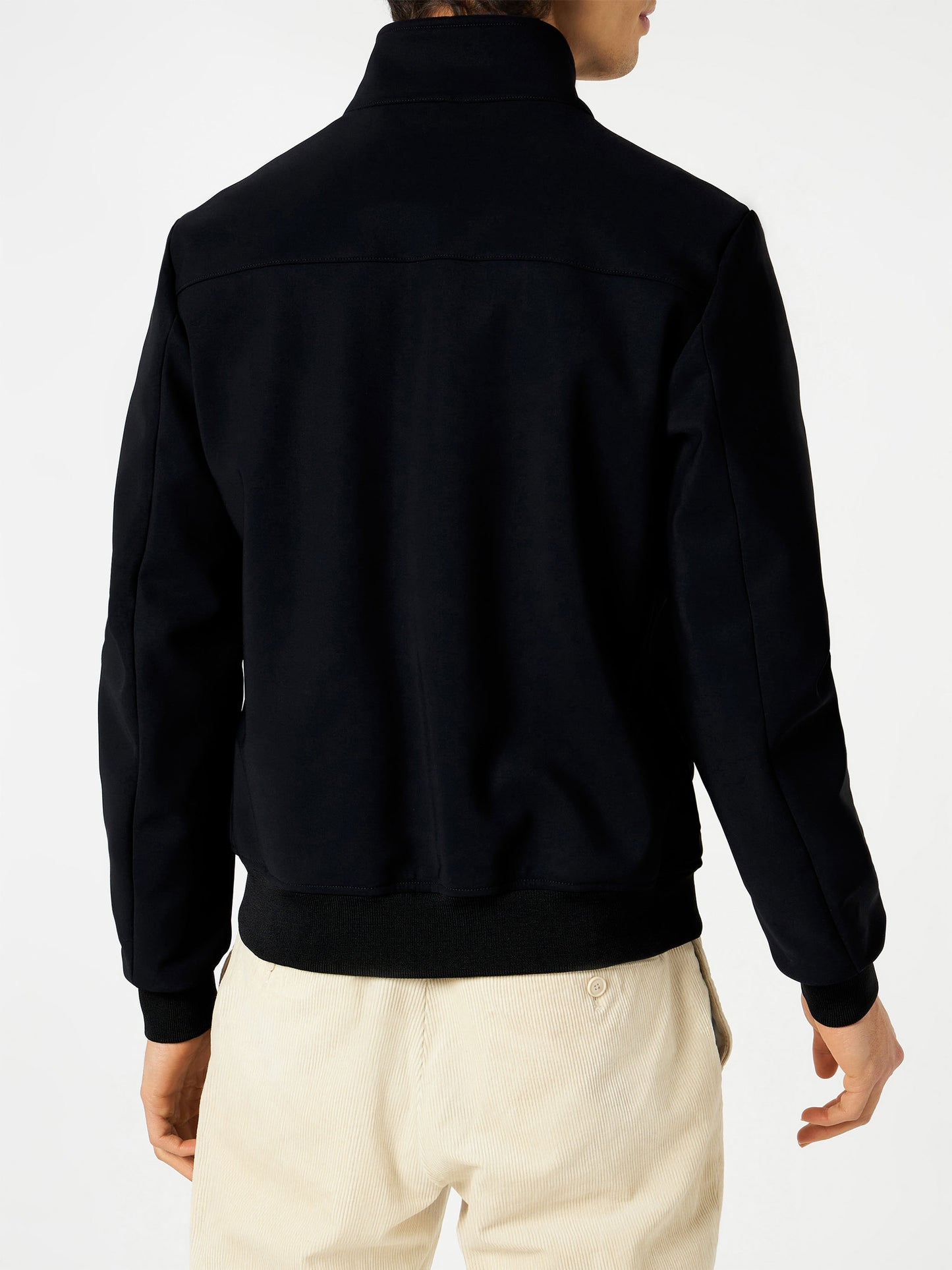Man mid-weight black bomber jacket Traveler