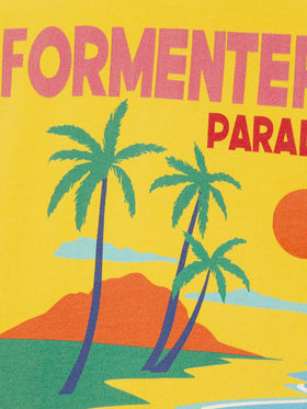 Boy cotton t-shirt with Formentera postcard print - MC2 Saint Barth