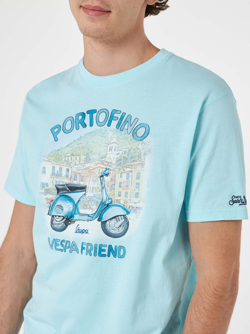 Man t-shirt with Portofino Vespa Friend placed print | VESPA SPECIAL EDITION