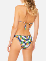 Bikini da donna a triangolo con stampa ananas