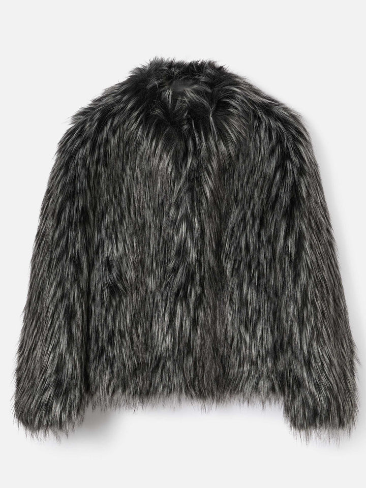 Artika Jacke aus Faux Fur mit Silver-Fox-Effekt 