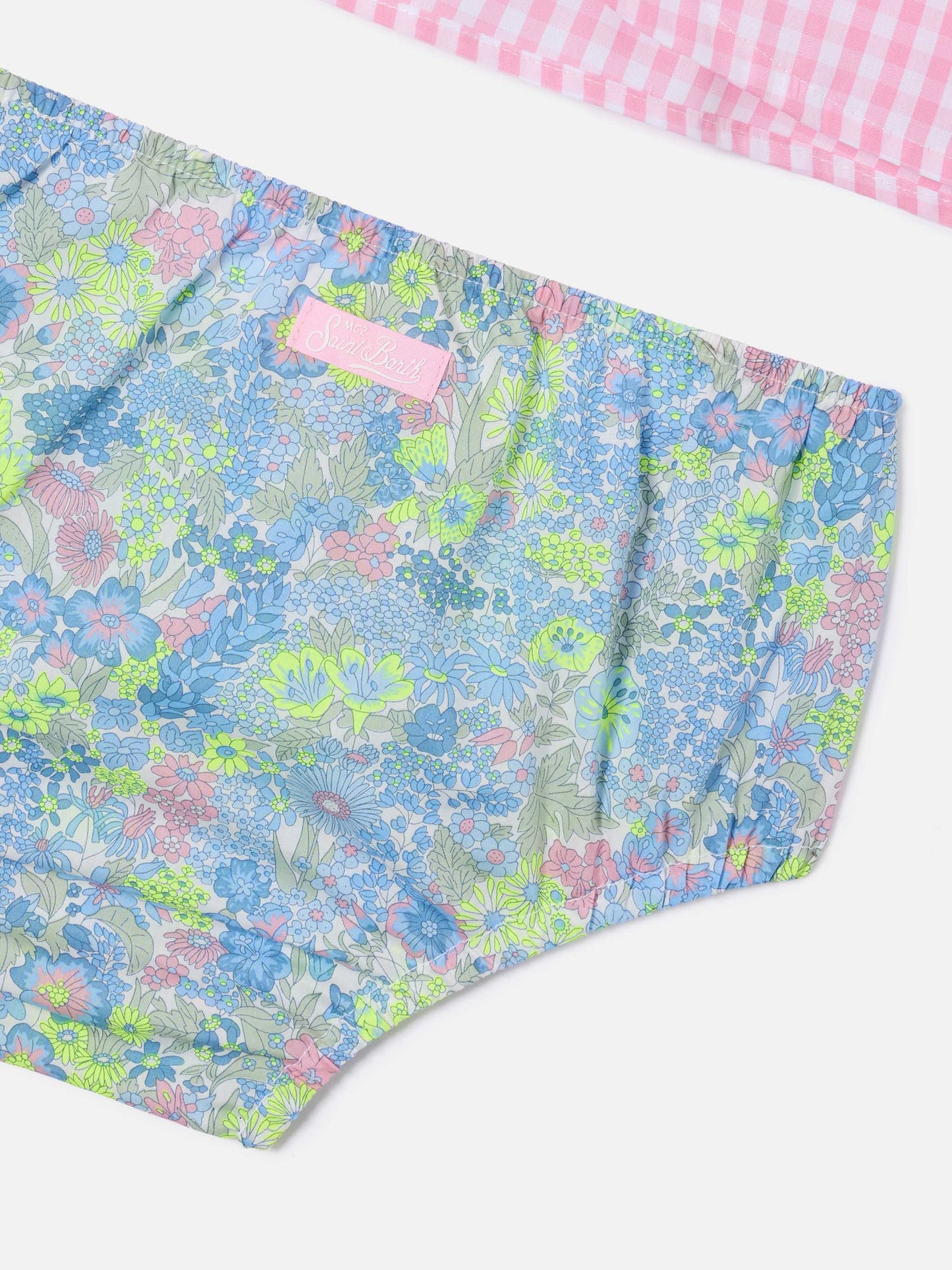 Abbie top and bloomer set with Principesse en vacances embroidery | Made with Liberty Fabric