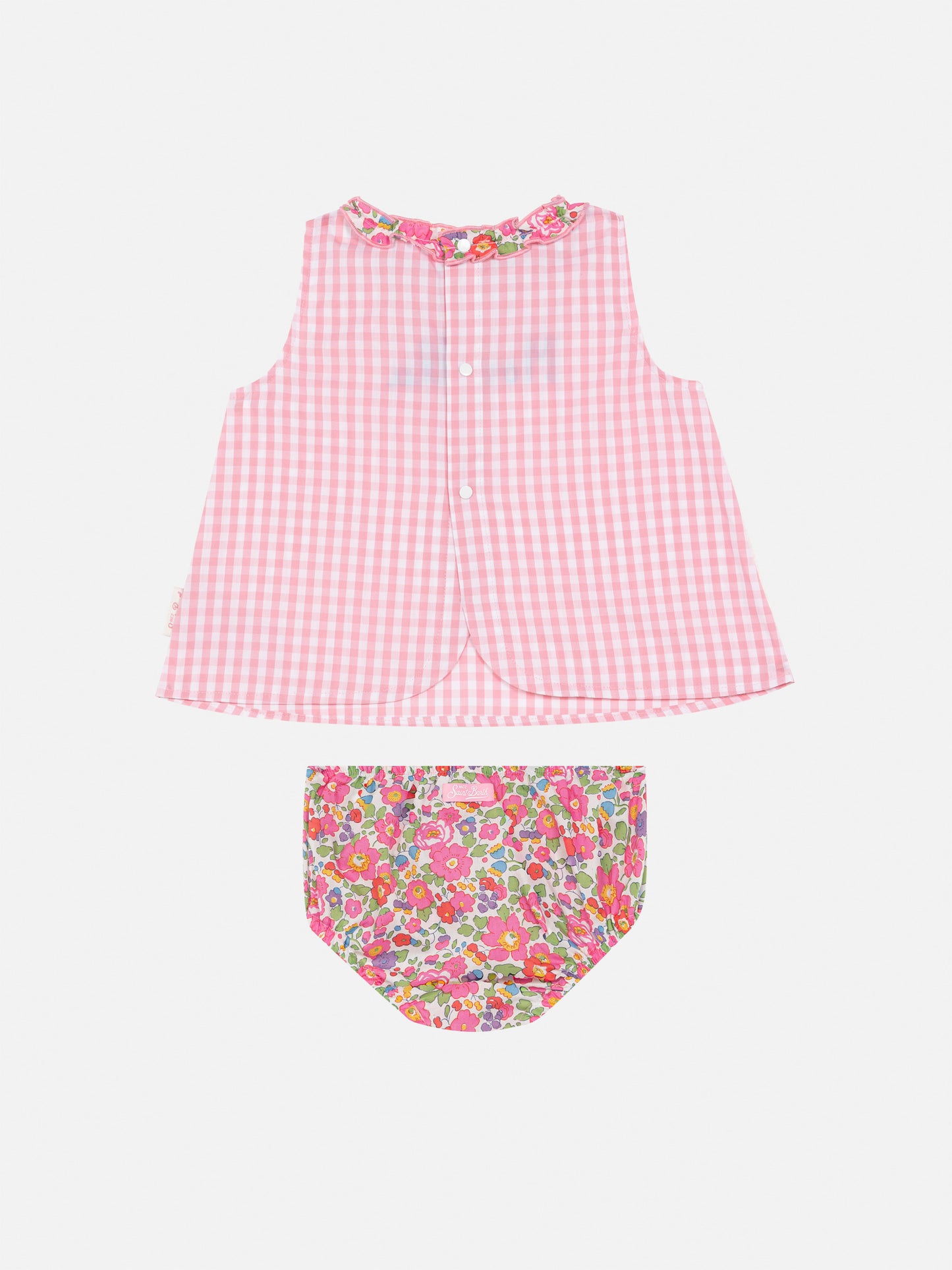 Abbie Baumwolltop und Pumphose mit Besty-Aufdruck | HERGESTELLT AUS LIBERTY-STOFF