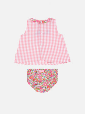 Abbie Baumwolltop und Pumphose mit Besty-Aufdruck | HERGESTELLT AUS LIBERTY-STOFF