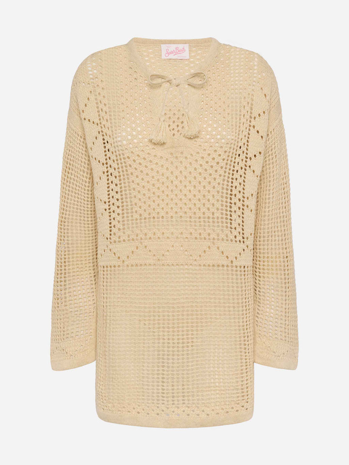 Alicia crochet mesh tunic