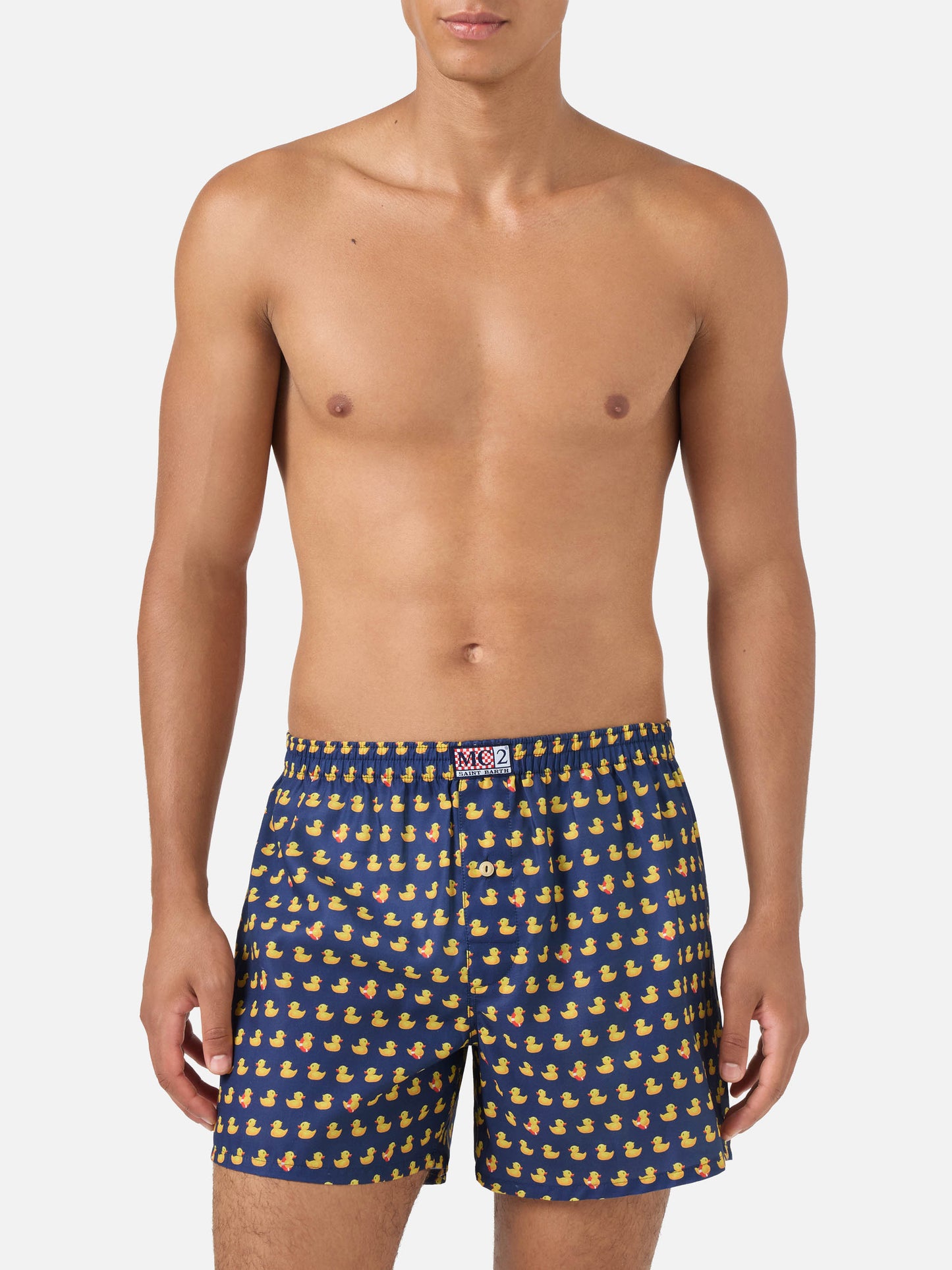 Adam cotton boxer shorts with duck print