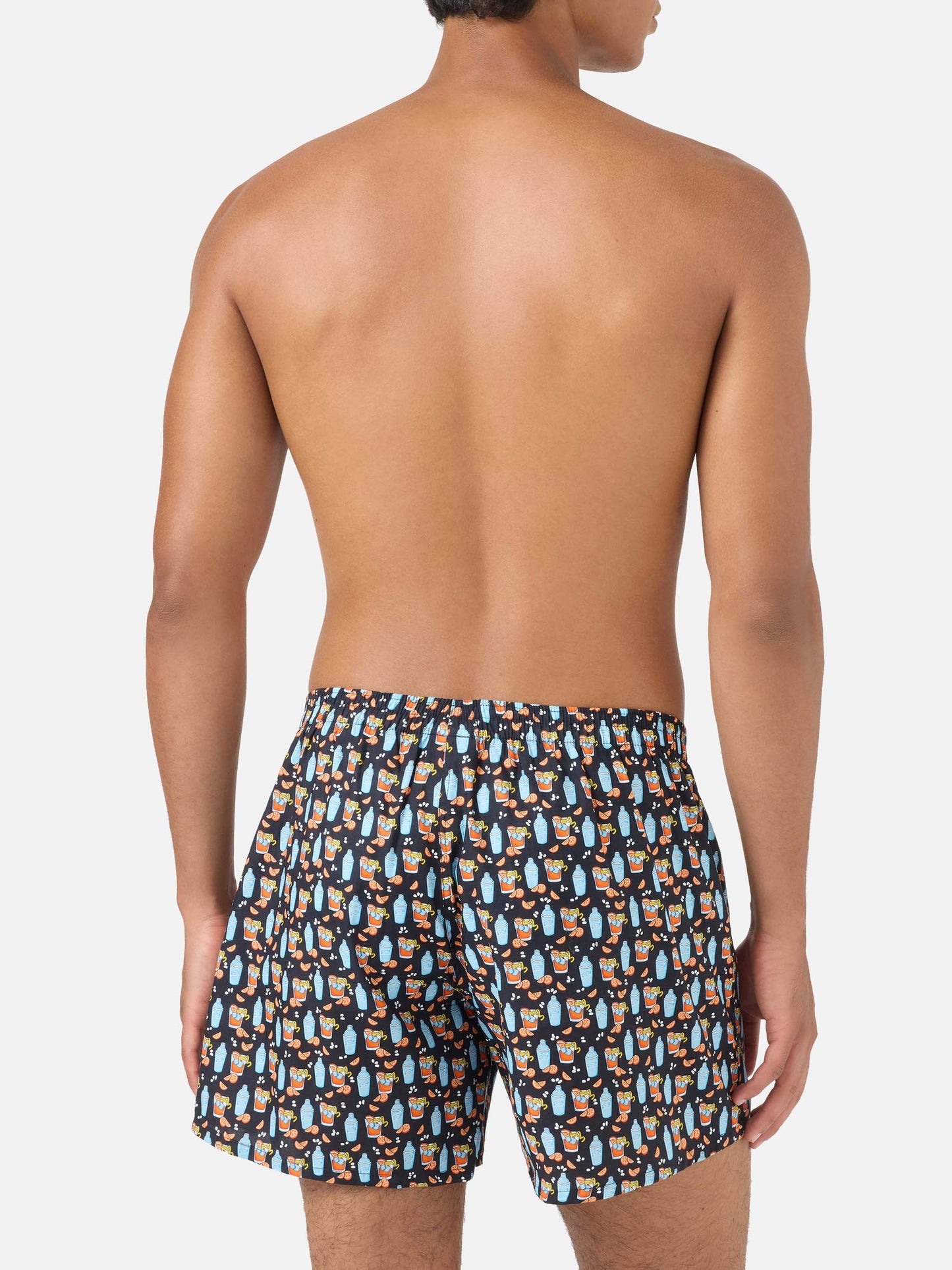 Boxershorts aus Baumwolle von Adam mit Cocktail-Print 