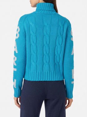 Jersey de cuello alto Adler con jacquard Logo 