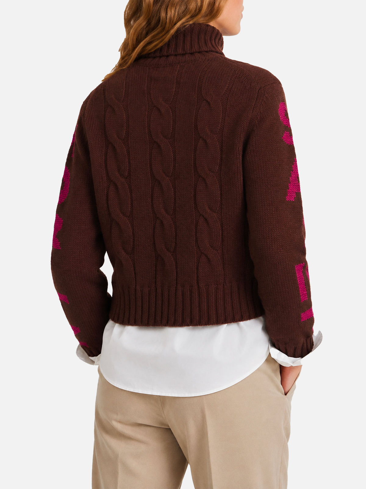Rollkragenpullover Adler mit Saint Moritz-Jacquard 
