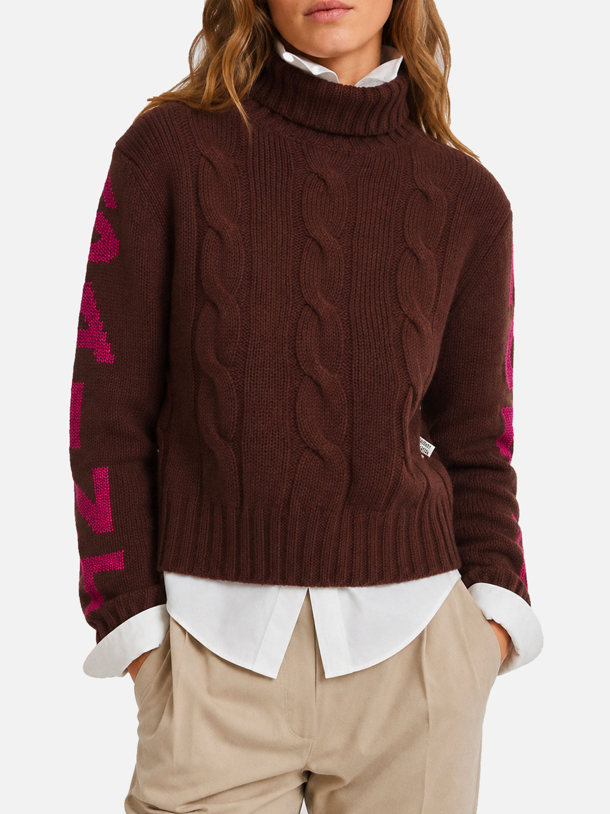 Rollkragenpullover Adler mit Saint Moritz-Jacquard 