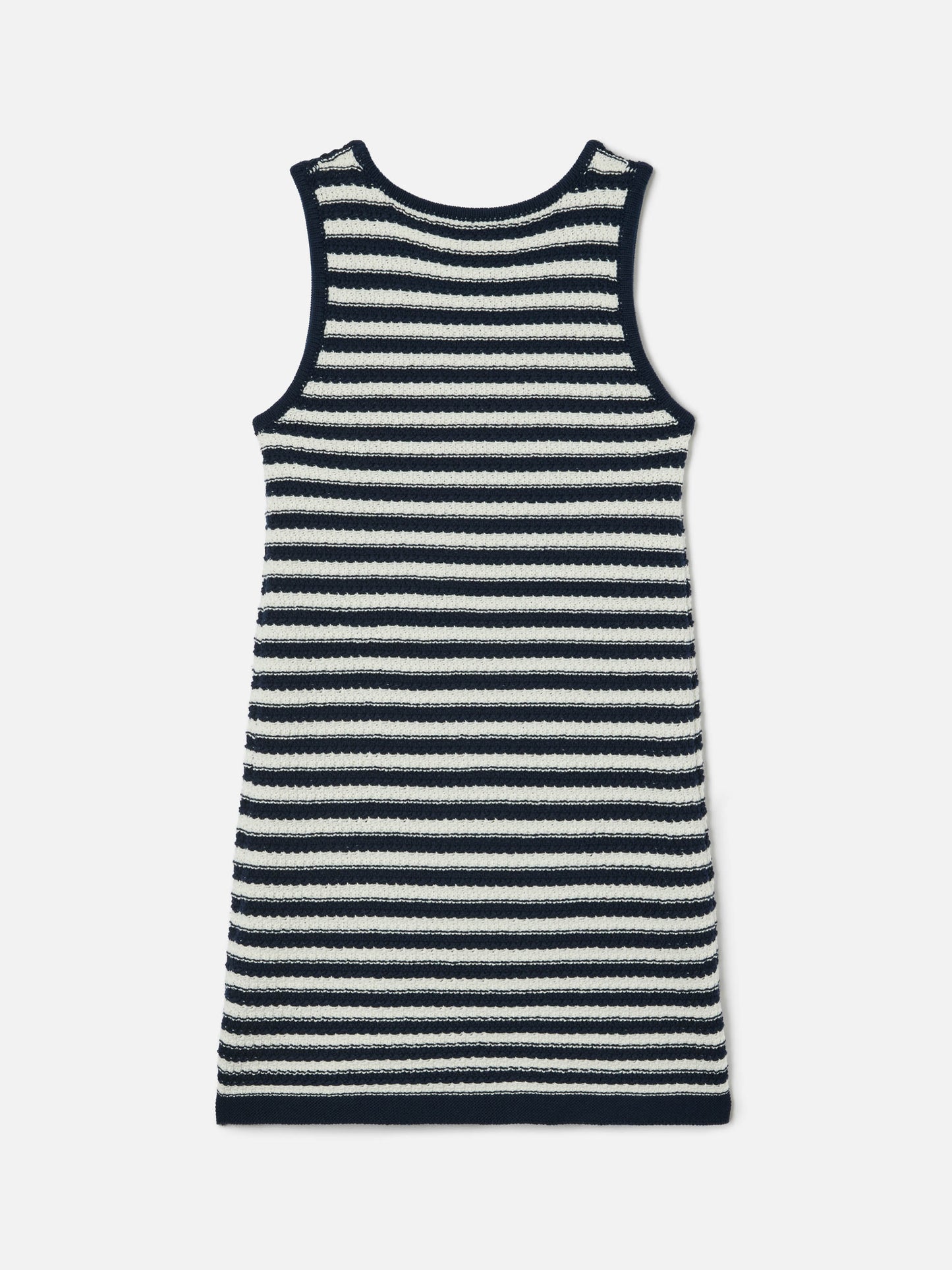 Audie pure cotton striped dress with logo embroidery and sea details