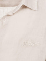 Camicia Agnes in lino bianco panna