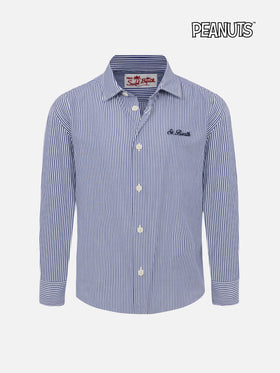 Agnes marineblaues Baumwollshirt mit Snoopy-Aufdruck | SNOOPY PEANUTS® SPECIAL EDITION